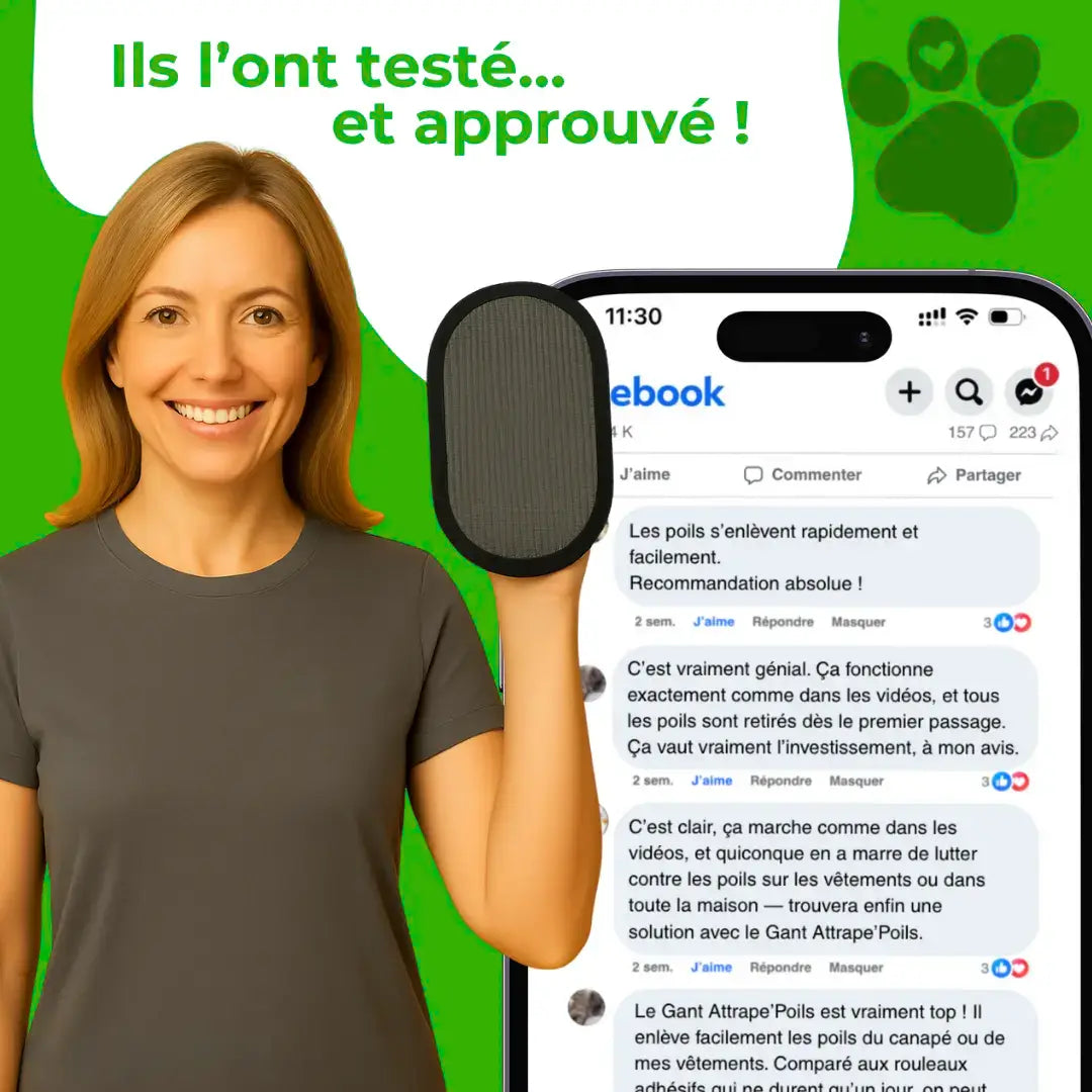 Gant Attrape'Poils | Réutilisable & Écologique