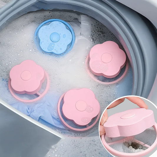 Set of 4 Hair Catcher Capsules for Washing Machine