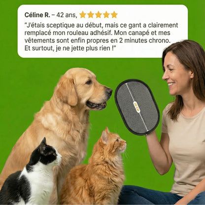 Gant Attrape'Poils | Réutilisable & Écologique