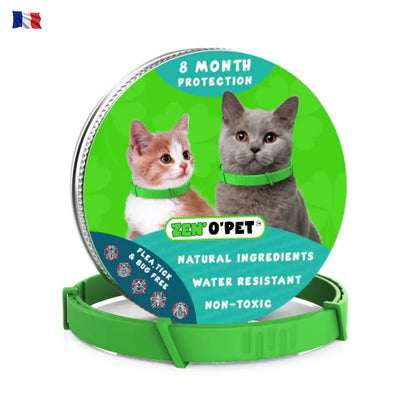 Collier anti-puces et tiques pour chats – 8 mois de protection